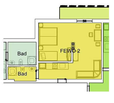 Ferienwohnung 2 - Grundriss
