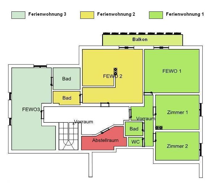 Grundriss Ferienwohnungen